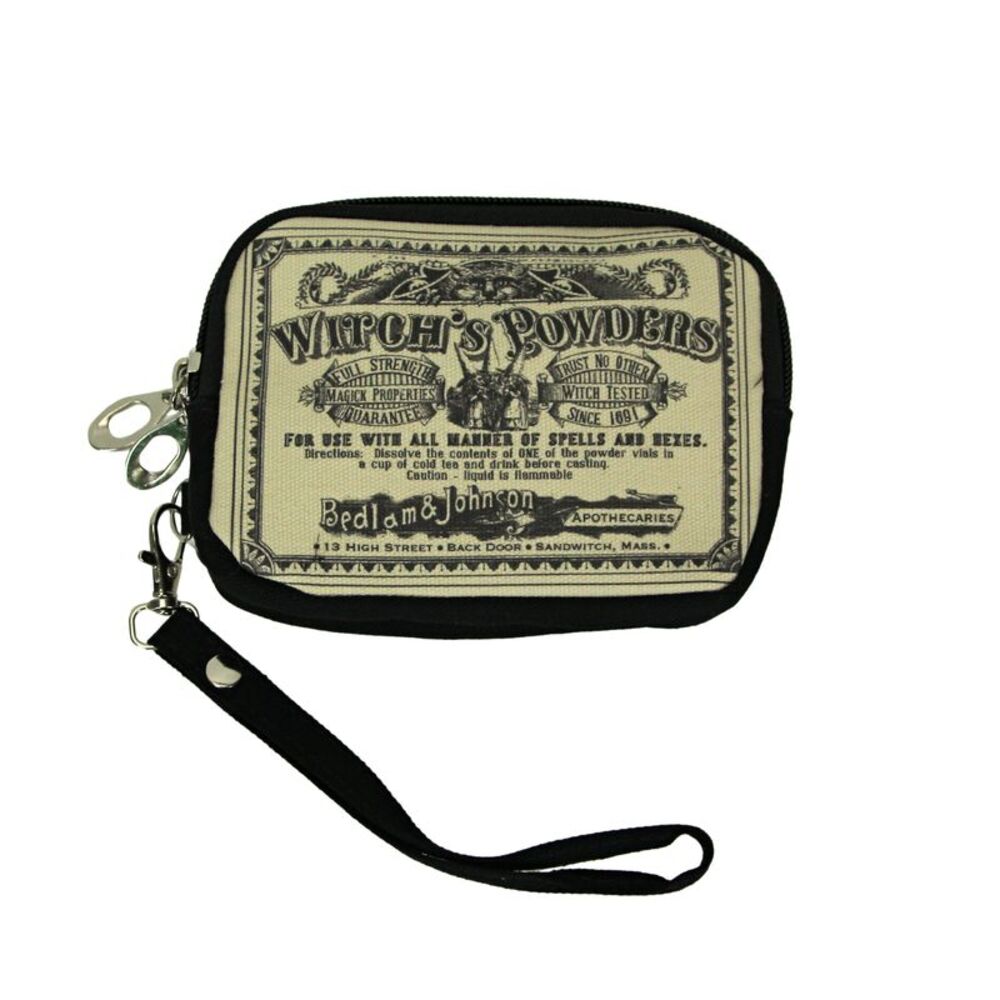 Witch's Powders Novelty Zip Wristlet Coin Purse Wallet Girls Pouch Accessories